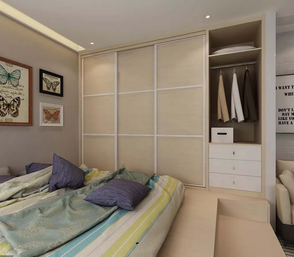 54㎡一室一廳現代簡約家居效果圖展示