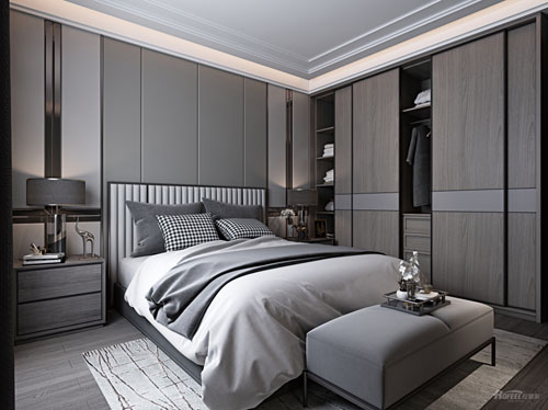 極簡輕奢（shē）主臥係列