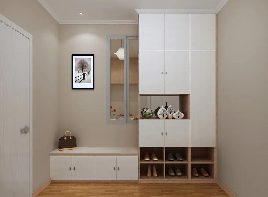 絕對不會錯的鞋櫃配（pèi）色，挖空設計（jì）更顯精致和高級（jí）