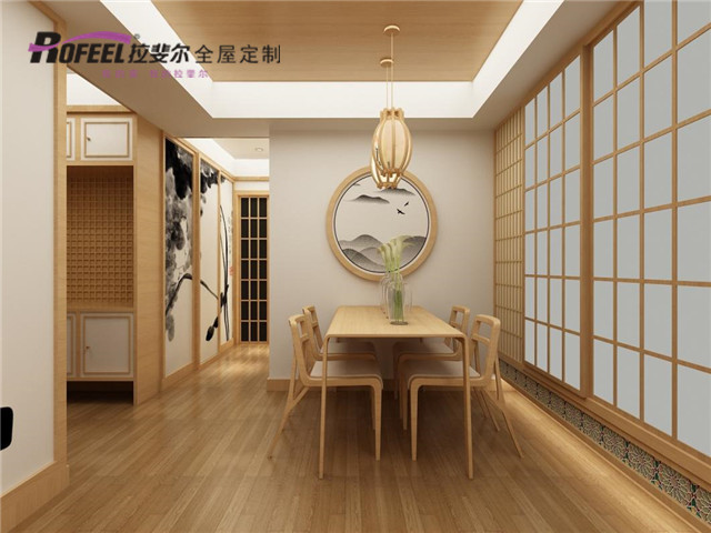 拉（lā）斐爾全屋定製|112平米日（rì）式（shì）原木風（fēng），從玄關美（měi）到臥室！