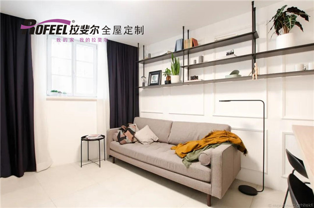 拉斐（fěi）爾全屋定製|40㎡工業風裝修，好想住到天荒（huāng）地老！